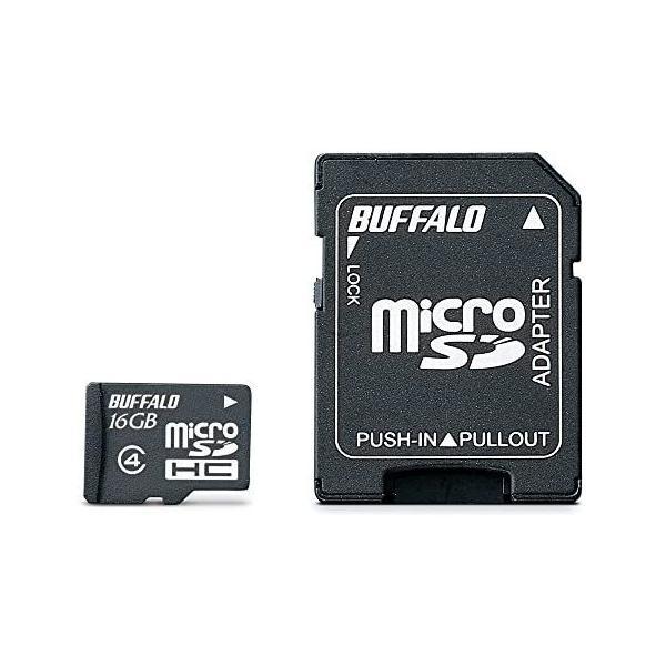 BUFFALO 防水 Class4 microSDHC SD変換アダプター 16GB RMSD-BS...