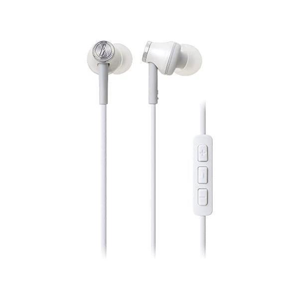 audio-technica iPod/iPhone/iPad専用カナル型イヤホン マイク付 ホワイ...