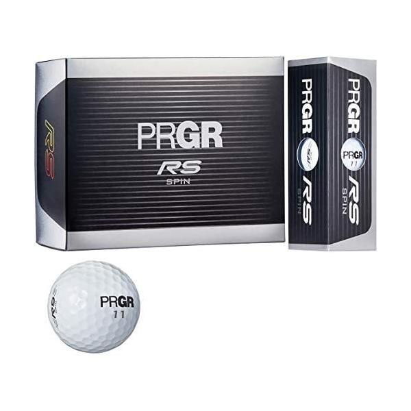 PRGR(プロギア) RS スピン ゴルフ ボール ホワイト 3層構造 1ダース 12個入り