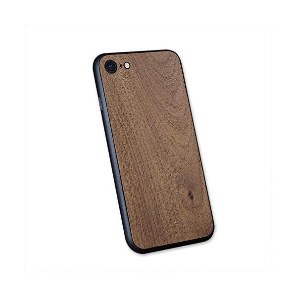 MQman iPhone7 iPhone8 iPhoneSE2 ケース 木製カバー 胡桃の木 原木 ...