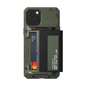 VRS iPhone12Pro Max 対応 ケース カード 収納 3枚 耐衝撃 携帯ケース 衝撃 (グリーンレーベル iPhone12 Pro max)｜freejia