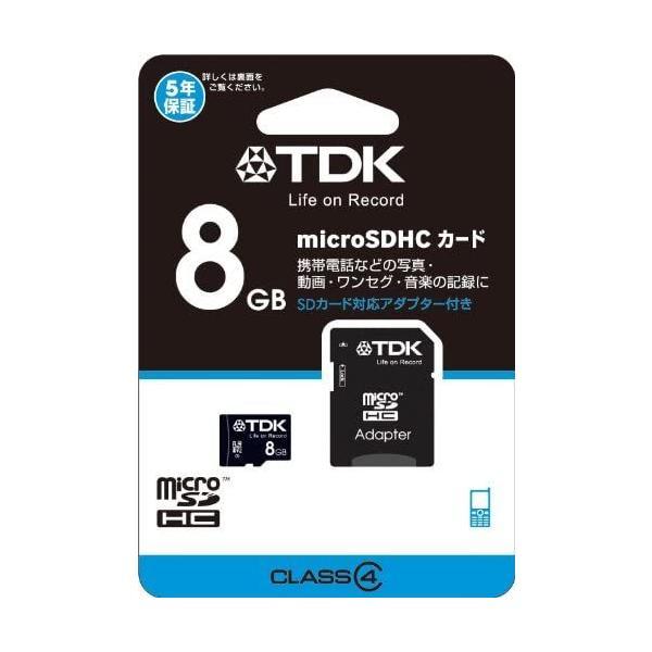 TDK microSDHCカード 8GB Class4 SDアダプター付き 5年 Newニンテンドー...