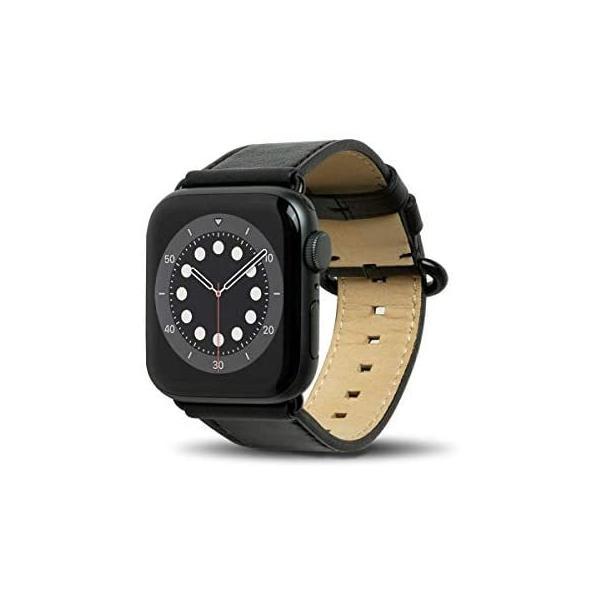 Alto イタリアの本革を手作 Apple Watch 38/40mm 革バンド (Raven) (...