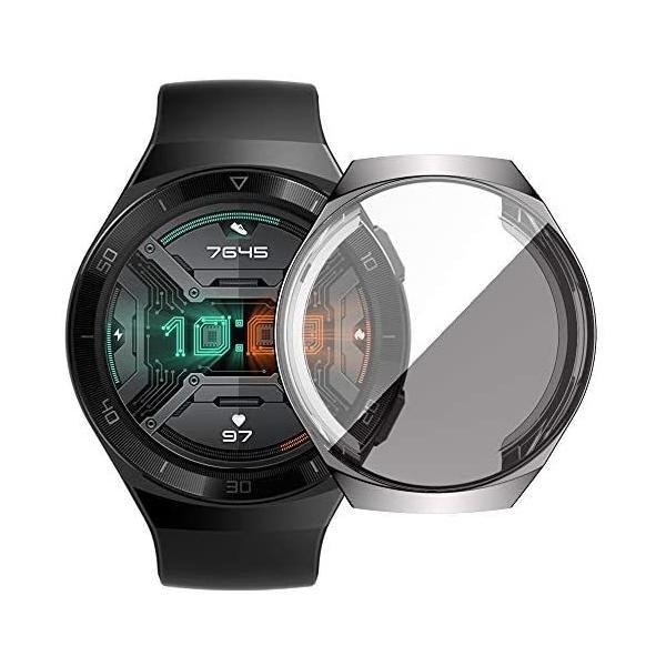 HUAWEI Watch GT2e 46mm ケースELMK全面保護 耐衝撃 柔らかい メッキ 脱着...