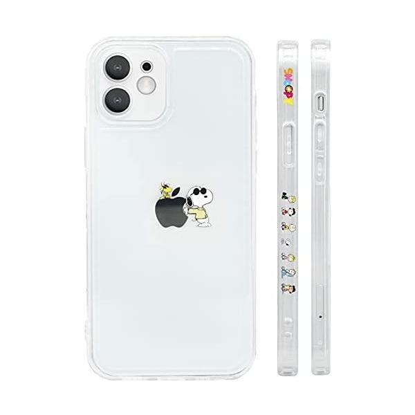 iPhone11 用 ケース スヌーピー Snoopy スマホケース 側面設計 クリア (クリア i...