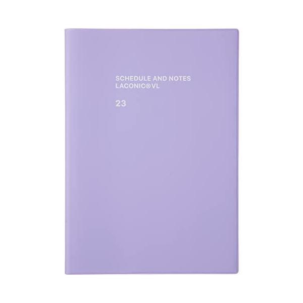 ラコニック 手帳 2023年 B6 ウィークリー タイポ パープル LIS74-210PU (202...