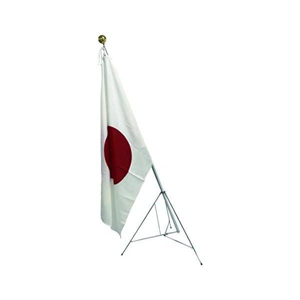 日本国旗セット 100cm×150cm アクリル 旗竿（アルミポール3m）国旗玉 トランク 旗台（三...
