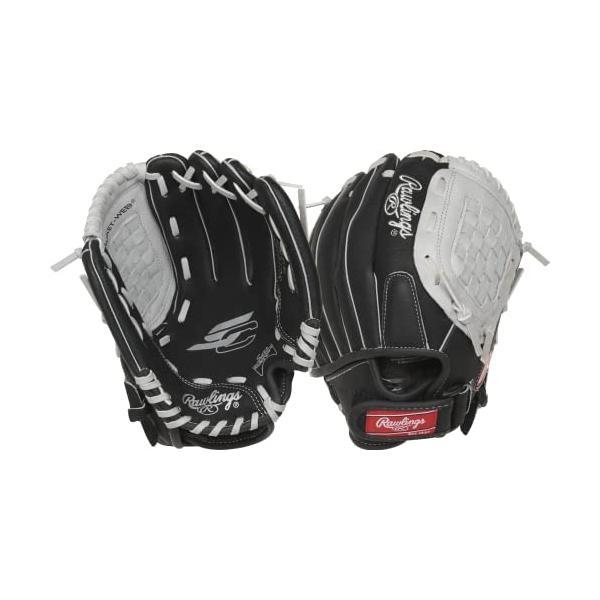 Rawlings Sure Catch ユース野球グローブシリーズ (9.5〜11.5インチ (ブラ...