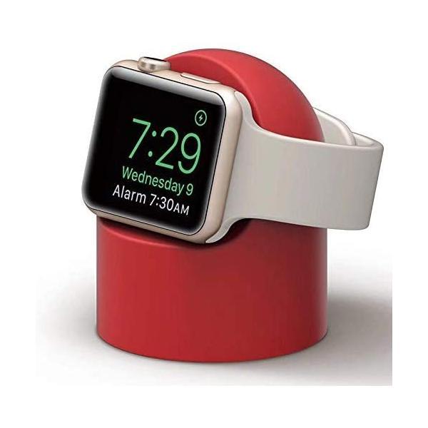 AooCare Apple Watch アプルウォッチ 対応 充電 スタンド シリコン 充電ドック ...