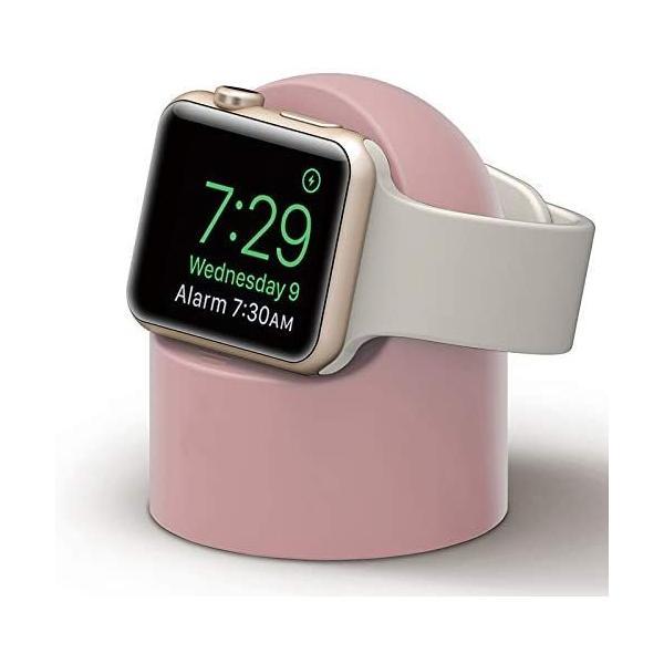 AooCare Apple Watch アプルウォッチ 対応 充電 スタンド シリコン 充電ドック ...