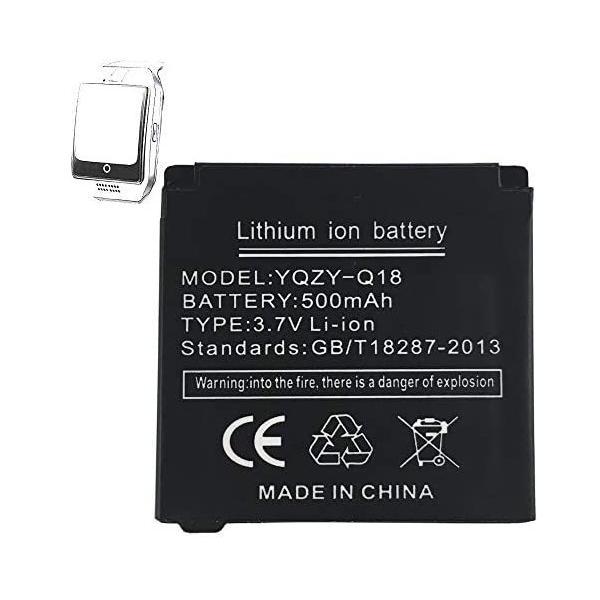 OCTelect Battery Smartwatch Q18充電式リチウムバッテリ、500MAH機...