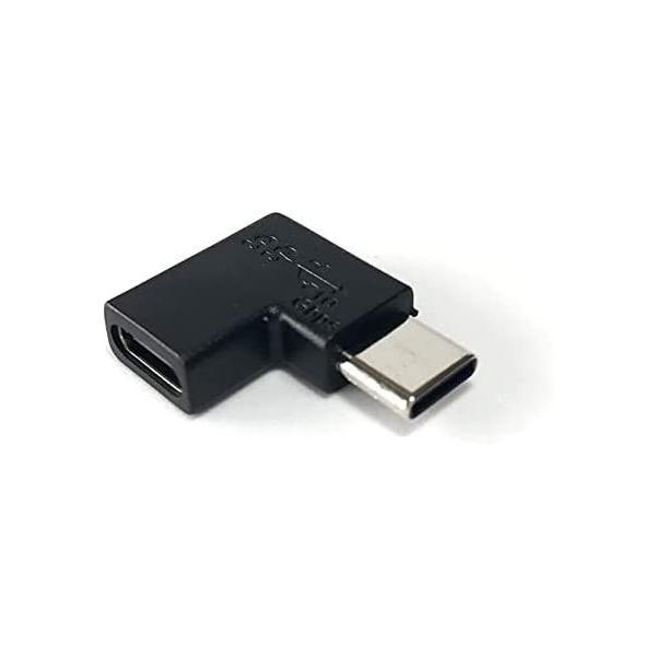 Access　 左右 L型 10Gbps USB-C メス to USB-C オス 方向転換 変換ア...