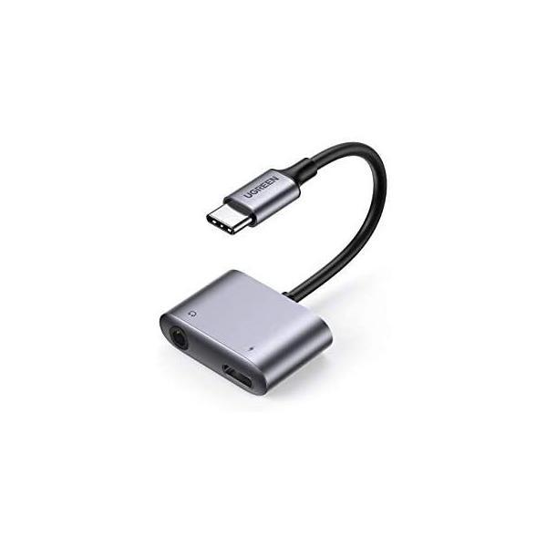 UGREEN USB-C 3.5mm イヤホン変換アダプタ イヤホンジャック変換DAC搭載 ケーブル...