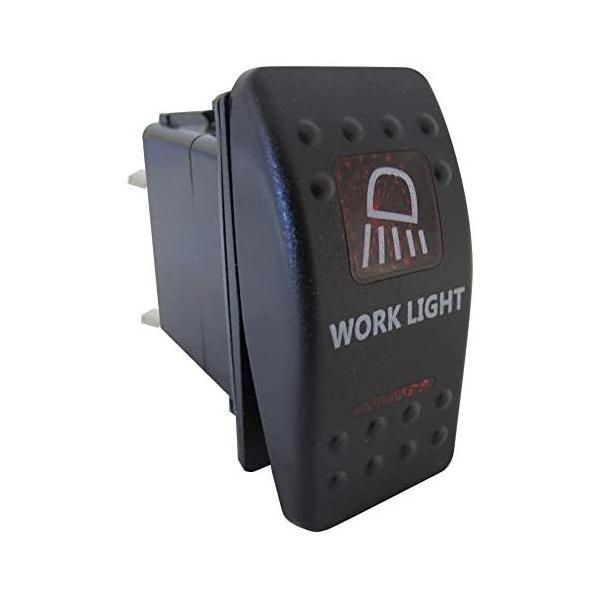 汎用 LEDロッカースイッチ / 5ピン ワークライト/レッド (レッド)