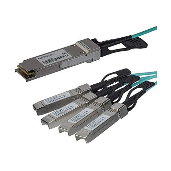 StarTech.com AOCブレークアウトケーブル/7m/Cisco製品QSFP-4X10G-A...