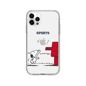 スヌーピー ケース クリア (iphone14 Plus, スポーツ)｜freejia