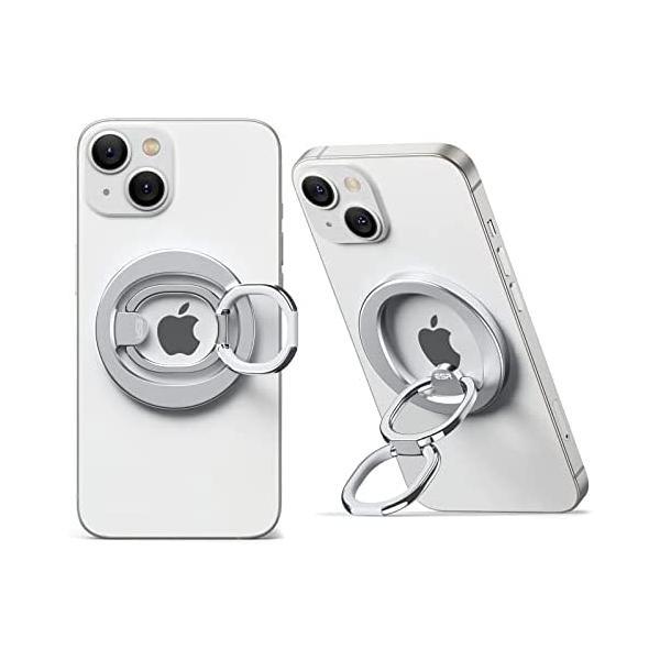 ESR HaloLock スマホリングスタンド MagSafe対応 スマホリングホルダー 指リング ...