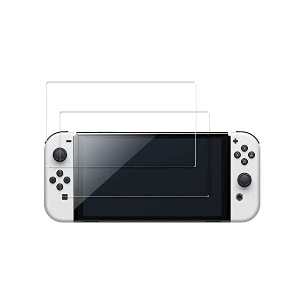 2枚セット HKKAIS 強化 ガラス New Nintendo Switch 有機ELモデル OL...
