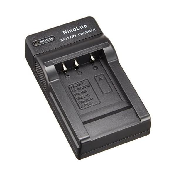 NinoLite USB型 バッテリー 用 充電器 海外用プラグ付 DC83/K4/D OLIMPU...