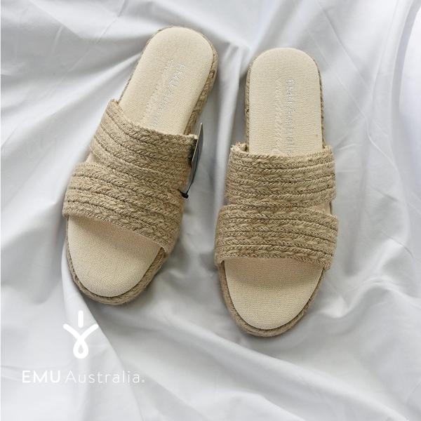 サンダル 厚底 レディース スリッパ ムートン 靴 シューズ EMU Australia ジュート ...