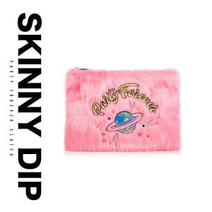 ポーチ 化粧ポーチ ミニバッグ 小物 ファー PARTY FOREVER skinnydip スキニーディップ ミニポーチ クラッチ レディース バッグインバッグ バッグ｜freekstore