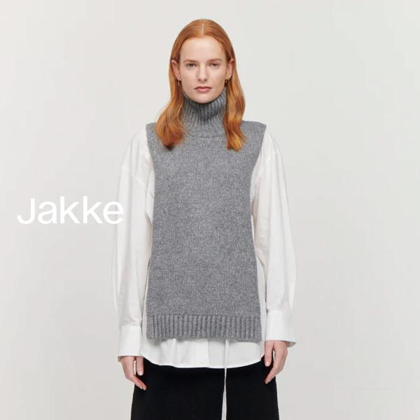 ニット つけ襟 レディース ジャッキー JAKKE TYRA BIB SCARF タートルニット ニ...