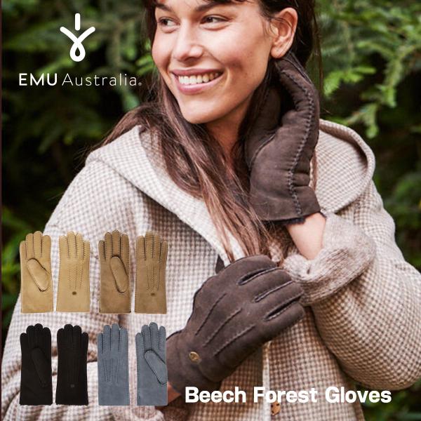 手袋 エミュ emu エミュー レディース ふわふわ Beech Forest Gloves W14...