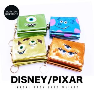 アコモデ ディズニー ウォレット 財布 パスケース カードケース キーチェーン レディース ピクサー モンスターズインク 小銭入れ カード入れの商品画像