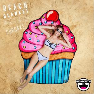 ラウンドタオル 大判ビーチラグ カップケーキ BIGMOUTH ビッグマウス ビーチ THE BEACH PEOPLE 海 フェス ヨガマット ブランケット アメリカ セール｜freekstore