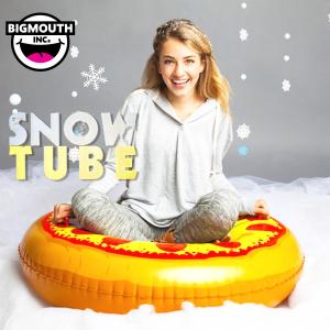 そり 雪そり 雪遊び スノーチューブ スノボー スノーボード スキー エアーチューブ ビッグマウス 人気 プレゼント BIGMOUTH SNOWTUBE ピザ｜freekstore