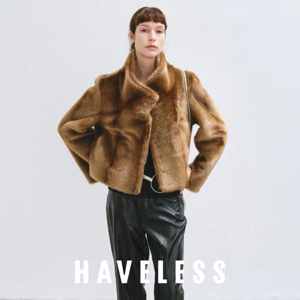 ジャケット コート レディース ジャッキー HAVELESS ハブレス ファー エコファー ジョイフ...