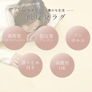 ラグ 【抗菌・防ダニ】カーペット 厚手 低反発...の詳細画像1