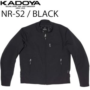 KADOYA カドヤ ファブリックジャケット NR-S2 / BLACK オールシーズン対応ライダースジャケット あすつく対応｜freeline