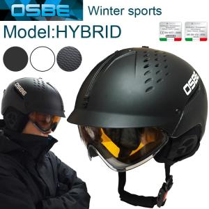 OSBE オズベ HYBRID ハイブリッド スキー・スノーボード用バイザー付きヘルメット