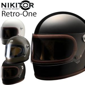 特典付き NIKITOR ニキトー Retro-One レトロワン ビンテージタイプフルフェイスヘルメット SG規格 全排気量対応 ライズ  RIDEZ｜freeline