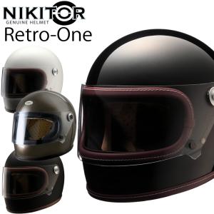 特典付き NIKITOR ニキトー Retro-One レトロワン ビンテージタイプフルフェイスヘルメット SG規格 全排気量対応 ライズ  RIDEZ｜フリーライン ヤフー店