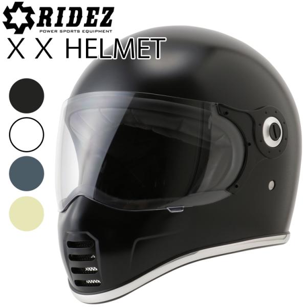 特典付き RIDEZ ライズ XXヘルメット ダブルクロス ネオクラシックフルフェイス SG規格