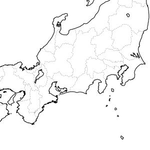 日本地図の白地図 白黒 ポスター 2枚セット ...の詳細画像2