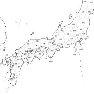 日本地図全図の白地図 特大ポスター 2枚セット...の詳細画像1