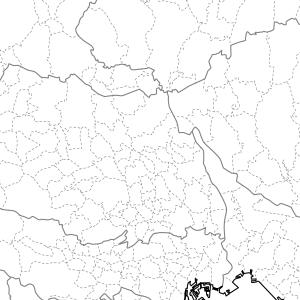 関東の白地図 特大ポスター A1サイズ A2サ...の詳細画像2