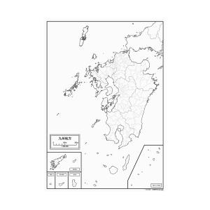 九州地方の白地図｜freemap