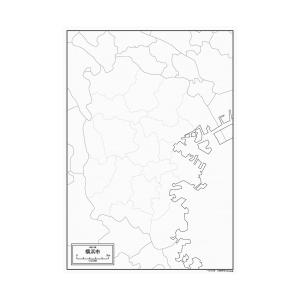 神奈川県横浜市の紙の白地図 Jppa1 白地図専門店 通販 Yahoo ショッピング