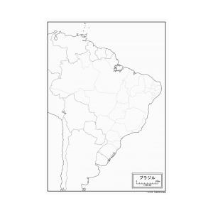 ブラジルの紙の地図