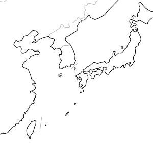 アジア大陸の地図ポスター 書ける白地図 2枚入りの詳細画像1