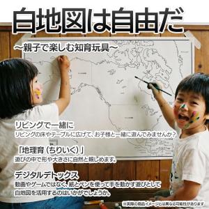 北アメリカ大陸の2枚入り白地図ポスターの詳細画像3