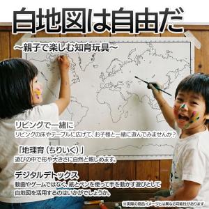 大西洋を中心にした世界地図の地図ポスター 書け...の詳細画像5