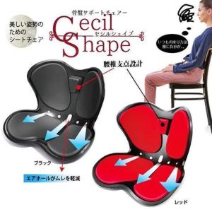 骨盤サポートチェア セシルシェイプ 座椅子 腰痛...の商品画像