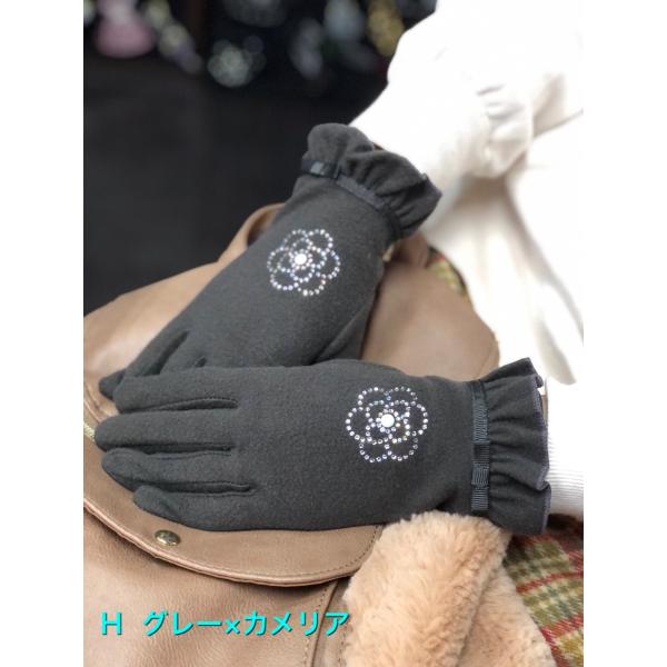 レディース手袋  FGLO-004  高級プレミアムストーン 通学 通勤 お出掛け 誕生日プレゼント