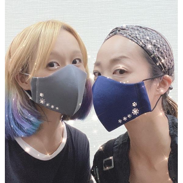 FREES030 花　キラキラマスク 100回洗える 日本製 高機能　厚生省令第34号基準以下　花粉...
