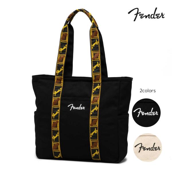Fender フェンダー トートバッグ メンズ レディース カジュアル コットン ギターストラップ ...